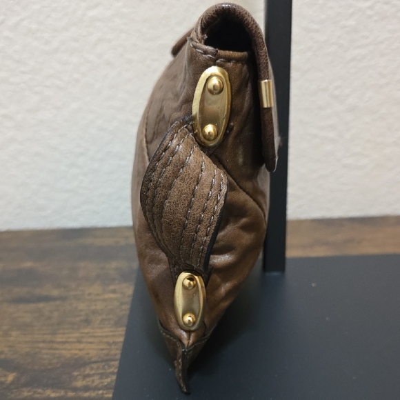 Juicy Couture Vintage Brown Leather Clutch Bag - Picture 3 of 10